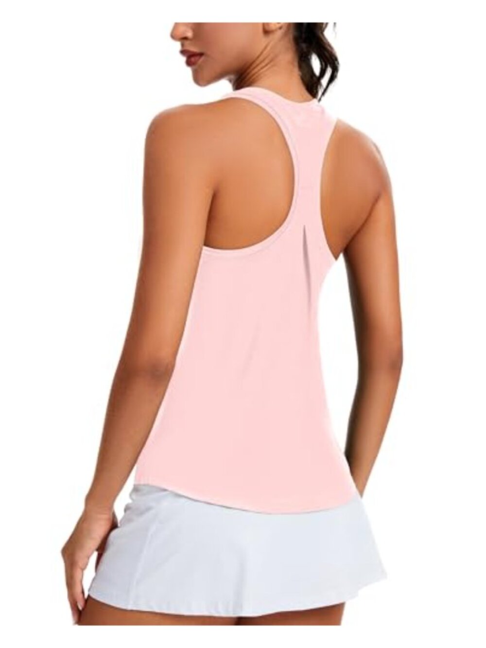 Racerback Athletic Tank Top Loose Fit Workout Yoga Running Tennis Shirt